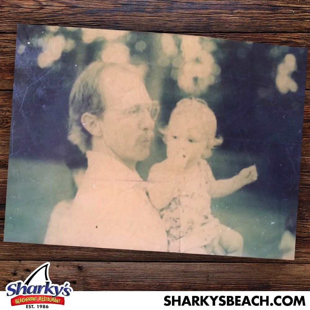 Father with child at Sharky's