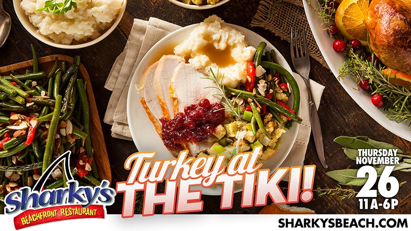 Turkey at the Tiki Thanksgiving Buffet