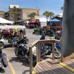 Motorcycles out front of Sharky's for Thunder Beach